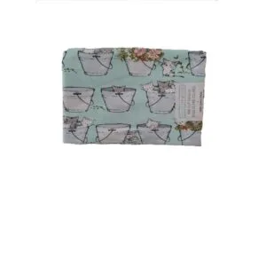 single yard cotton fabrics kittens in pails & boots 43"