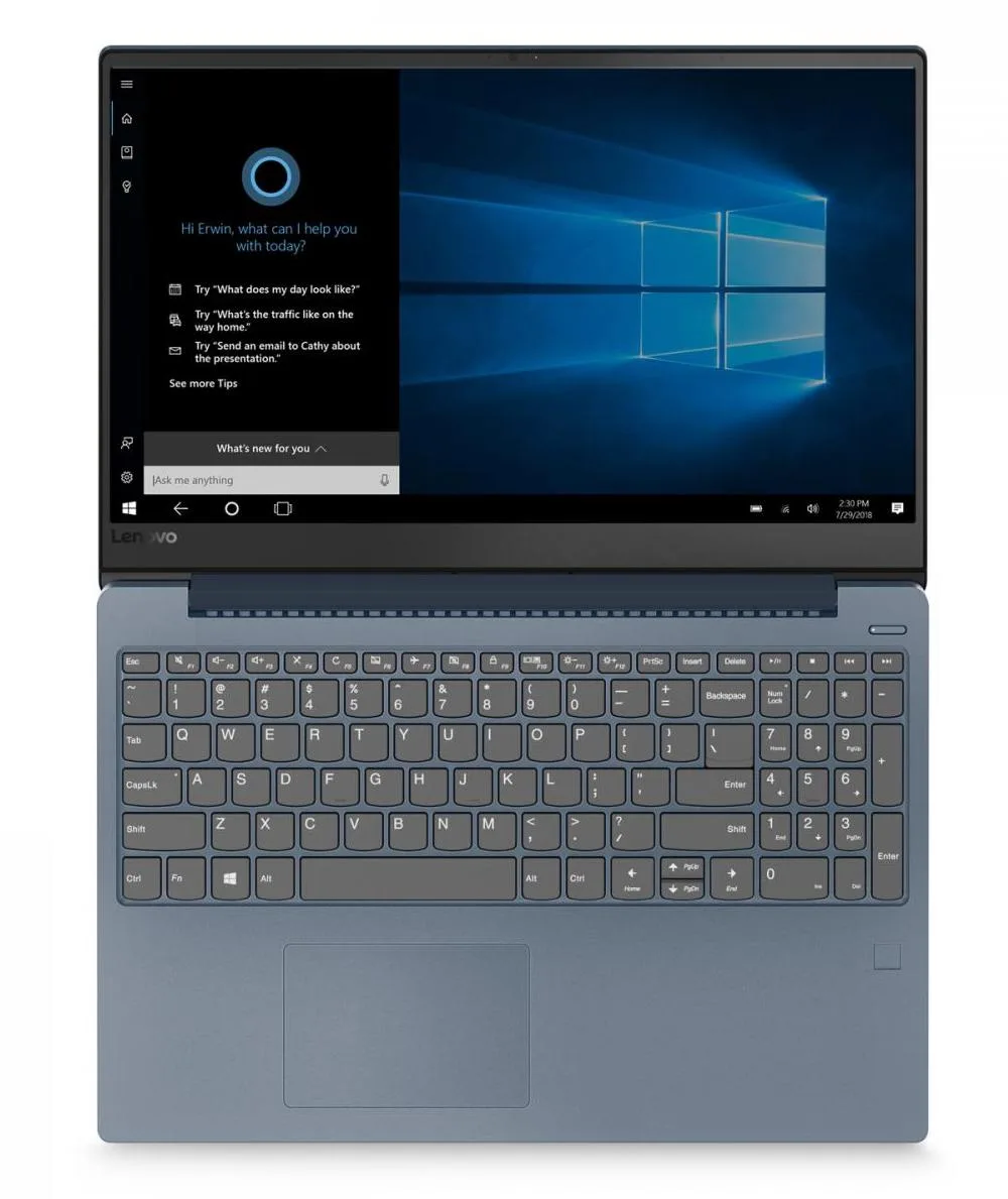 lenovo i330s 81f500fvax blue 4gb radeon core i7 12gb 15.6 inch