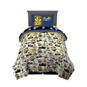 franco kids bedding super soft twin comforter and twin flat sheet & one pillowcase minions the rise of gru