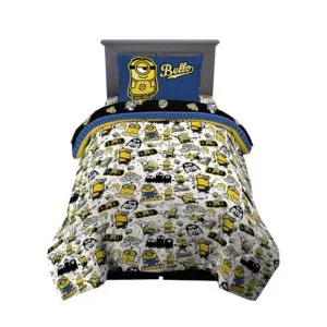 franco kids bedding super soft twin comforter and twin flat sheet & one pillowcase minions the rise of gru