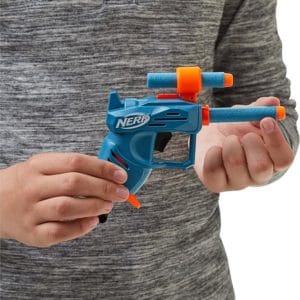 nerf elite 2.0 ace sd 1 dart blaster 2 elite darts pull handle, integrated dart holder for 1 dart