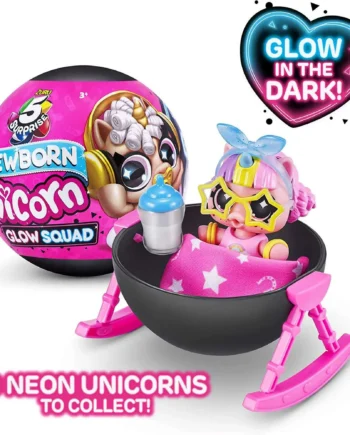 ZURU 5 Surprise Unicorn Squad Series 6 born Glow Squad Action Figure Set