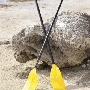 ozark trail 49" pair of 3 section plastic oars, yellow