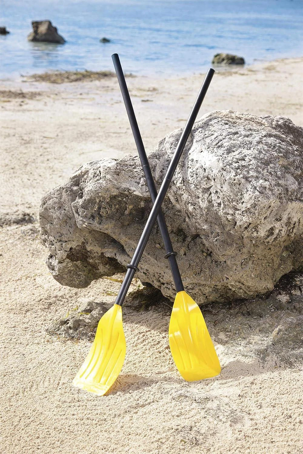 ozark trail 49" pair of 3 section plastic oars, yellow ozark trail 49" pair of 3 section plastic oars, yellow