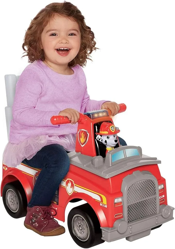paw patrol kids ride on marshall fire truck ride on with lights and sounds