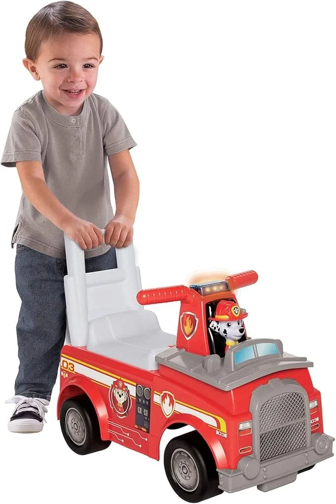 paw patrol kids ride on marshall fire truck ride on with lights and sounds