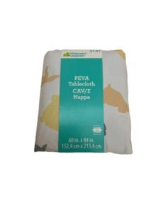 PEVA Tablecloth CAV/E Nappe 60 x 84 “