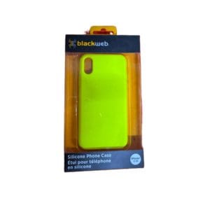 black web yellow iphone xs silicone phone case