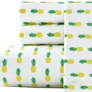microfibre twin sheet sheets ensemble de draps, cotton percale bedding set, crisp & cool, lightweight home decor pineapple 3 pieces