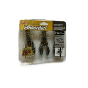 2 packs berkley 3.5" champ craw soft fishing powerbaits hd mean craw