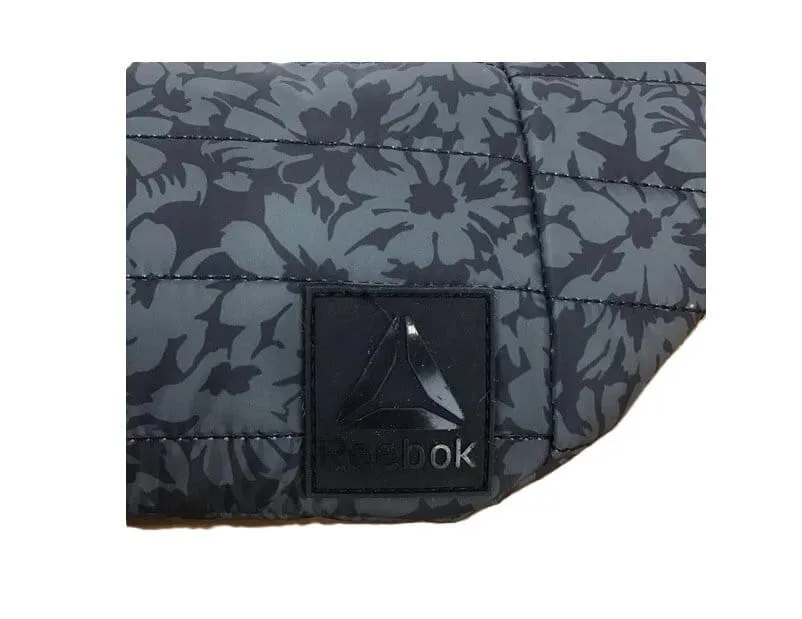 reebok banana bag black grey ajustable strap one size floral