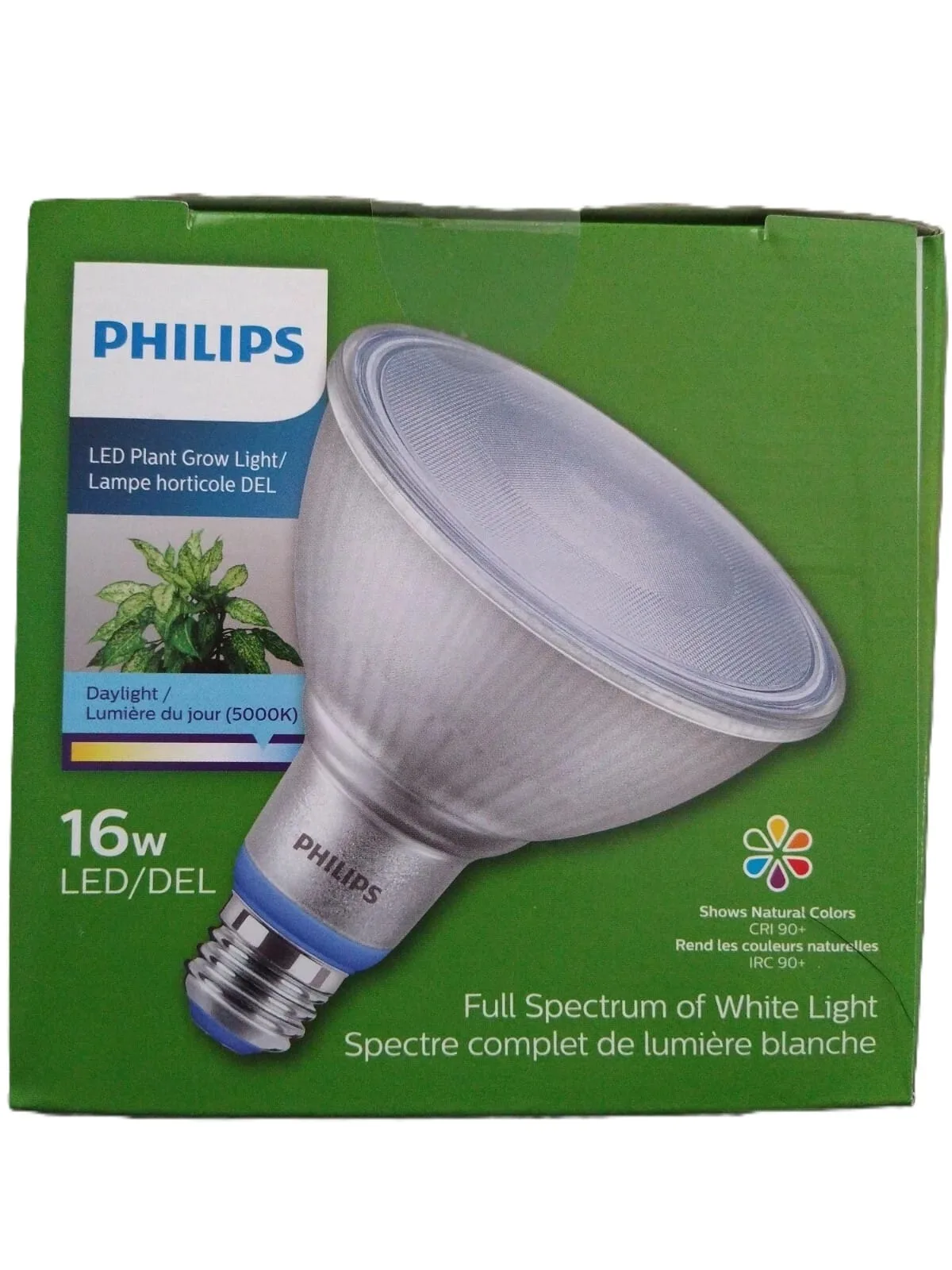 philips 533323 par38 flood 5000k 16 watt led plant grow light bulb daylight