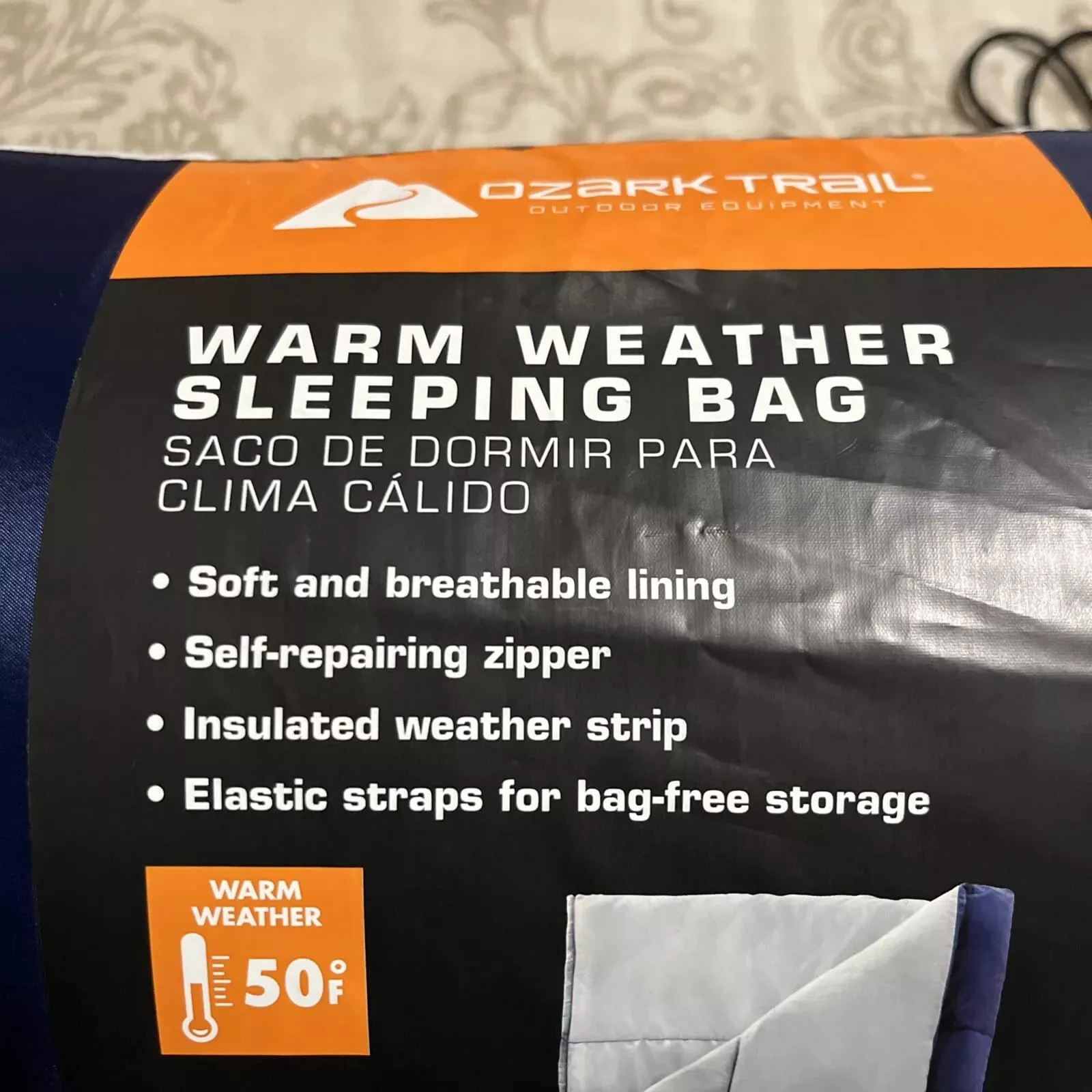 ozark trails warm weather outdoor equipment sleeping bag