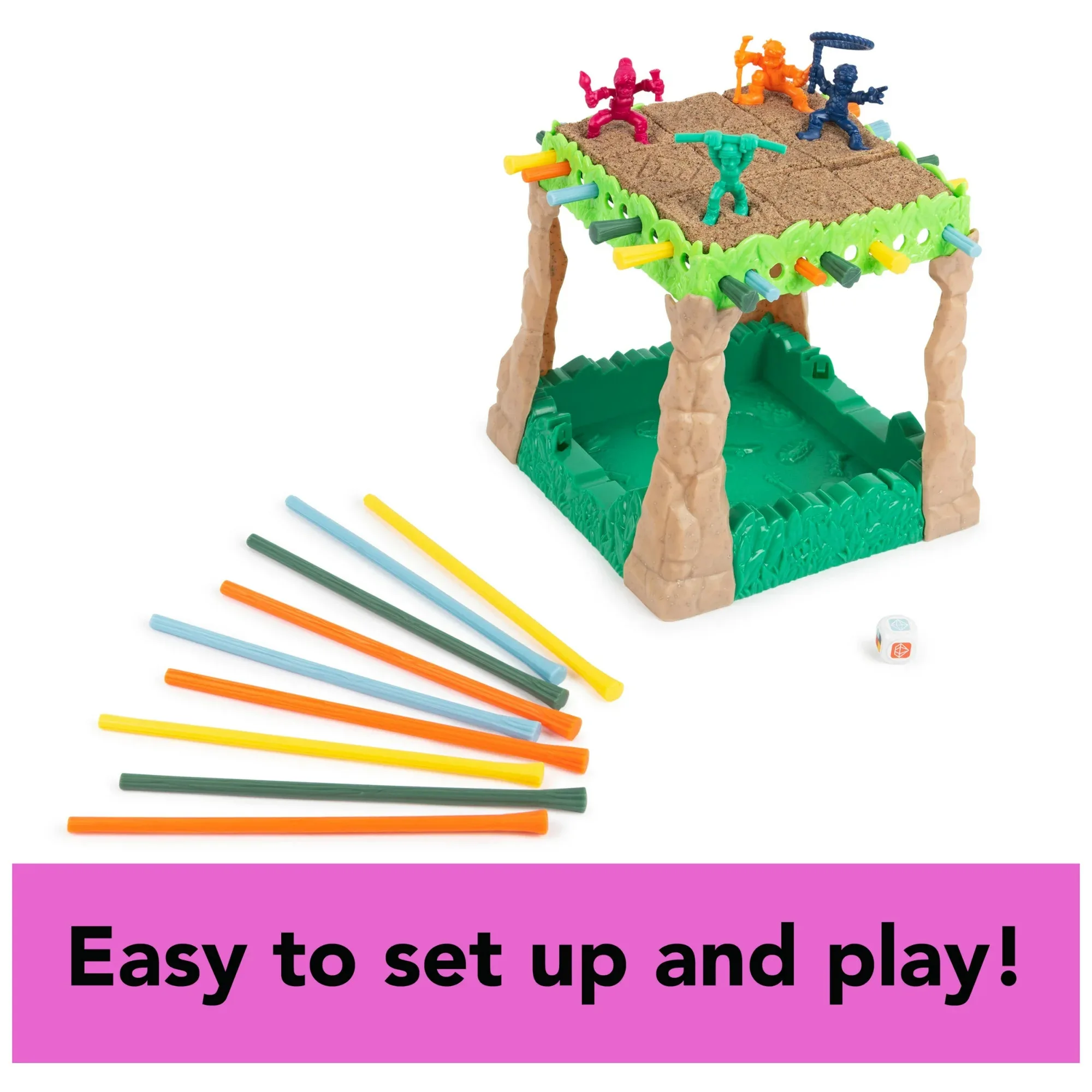 sink n’ sand, board game with kinetic sand, for kids ages 4 and up