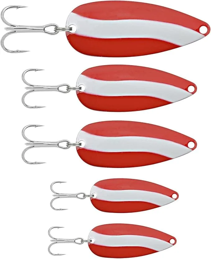 south bend lures red white spoon fishing tackle