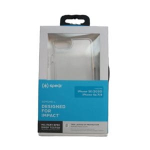speck iphone case se (2020) 6s, 7, 8 gemshel clear