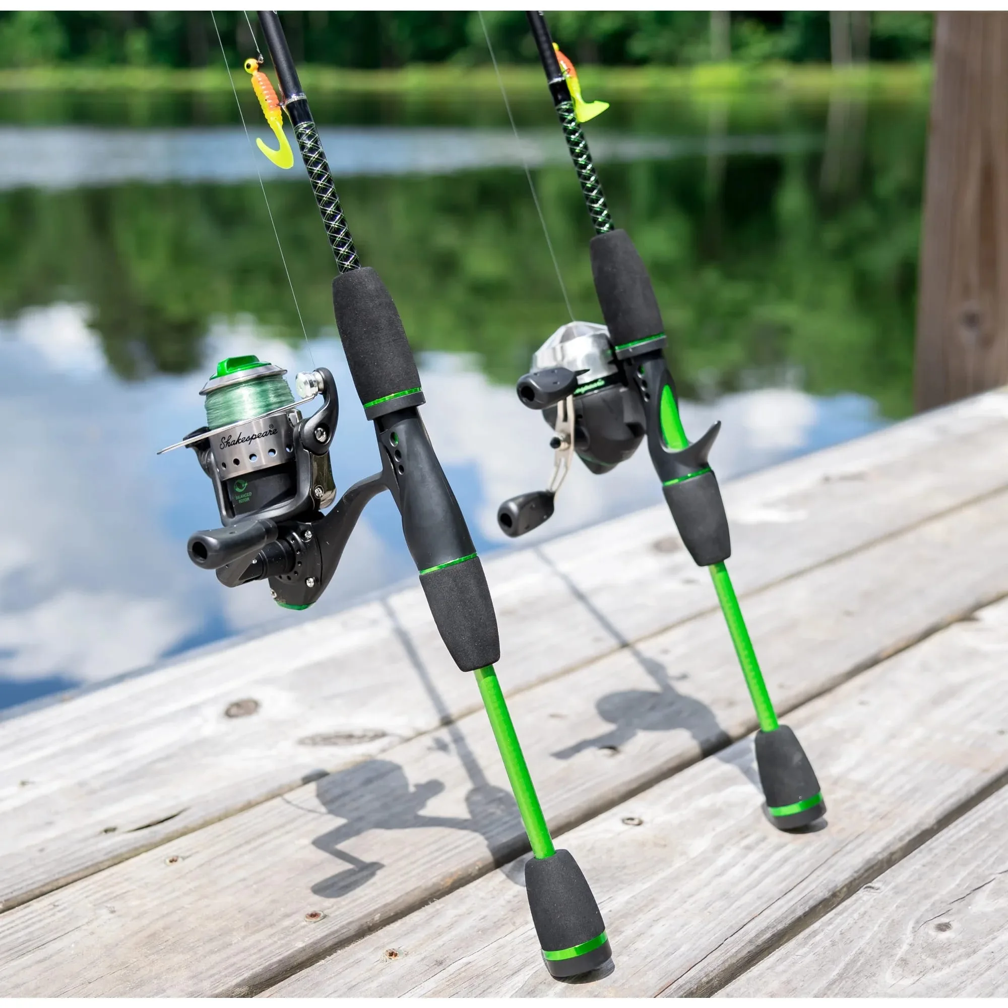 ugly stik 5’6” gx2 spincast youth fishing rod and reel spincast combo