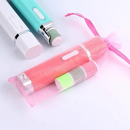 electric manicure machine, nail file buffers polisher for fingernails and toenails (pink)