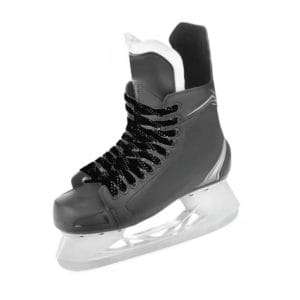 warrior waxed skate laces black 84" for sizes junior 3 6