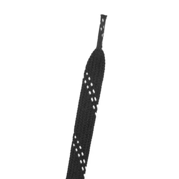warrior waxed skate laces black 84" for sizes junior 3 6