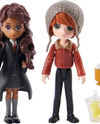 Wizarding World Harry Potter, Magical Minis Ron Weasley & Parvati Patil Set with 2 Doll Accessories, Easter Basket Gifts, Kids Toys for Ages 6 and up