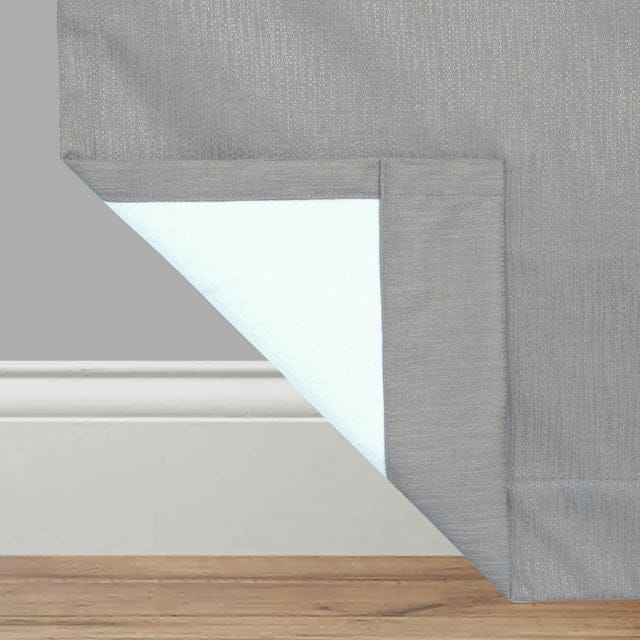 (2 pack) eclipse draft stopper room darkening fleece lined rod pocket, single curtain panel, silver, 42" w x 63" l (2 pack) eclipse draft stopper room darkening fleece lined rod pocket, single curtain panel, silver, 42" w x 63" l