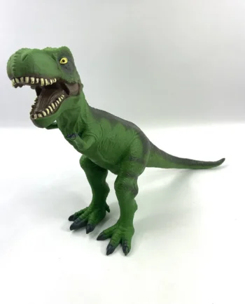 Dinosaur Tyrannosaurus Rex Green Soft Plastic Rubber Long Figure Toys R Us 13"