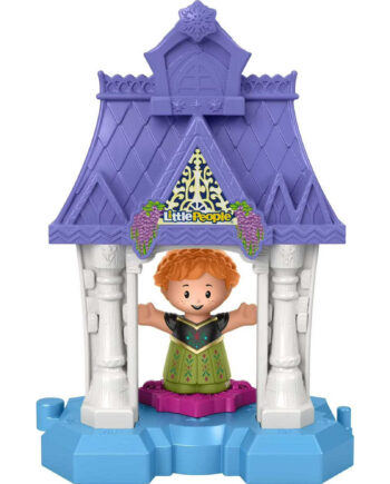Disney Frozen Anna in Arendelle Little People Portable Playset with Figure for Toddlers