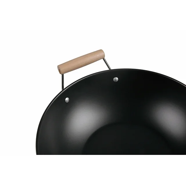 mainstays easy clean, hand wash recommended carbon steel, non stick, ns wok mainstays easy clean, hand wash recommended carbon steel, non stick, ns wok