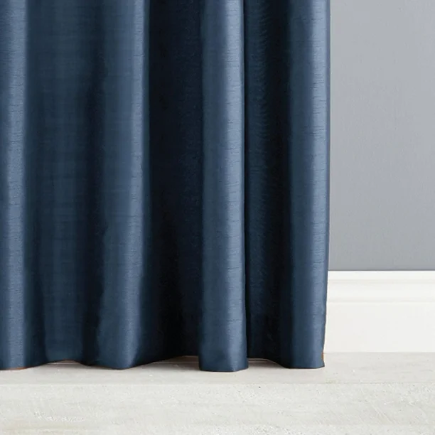 hometrends faux silk grommet room darkening window panel, 1 panel, 84" h hometrends faux silk grommet room darkening window panel, 1 panel, 84" h