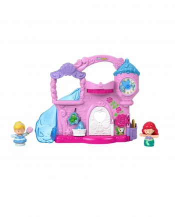 disney princess play & go castle little people portable playset & 2 figures for toddlers