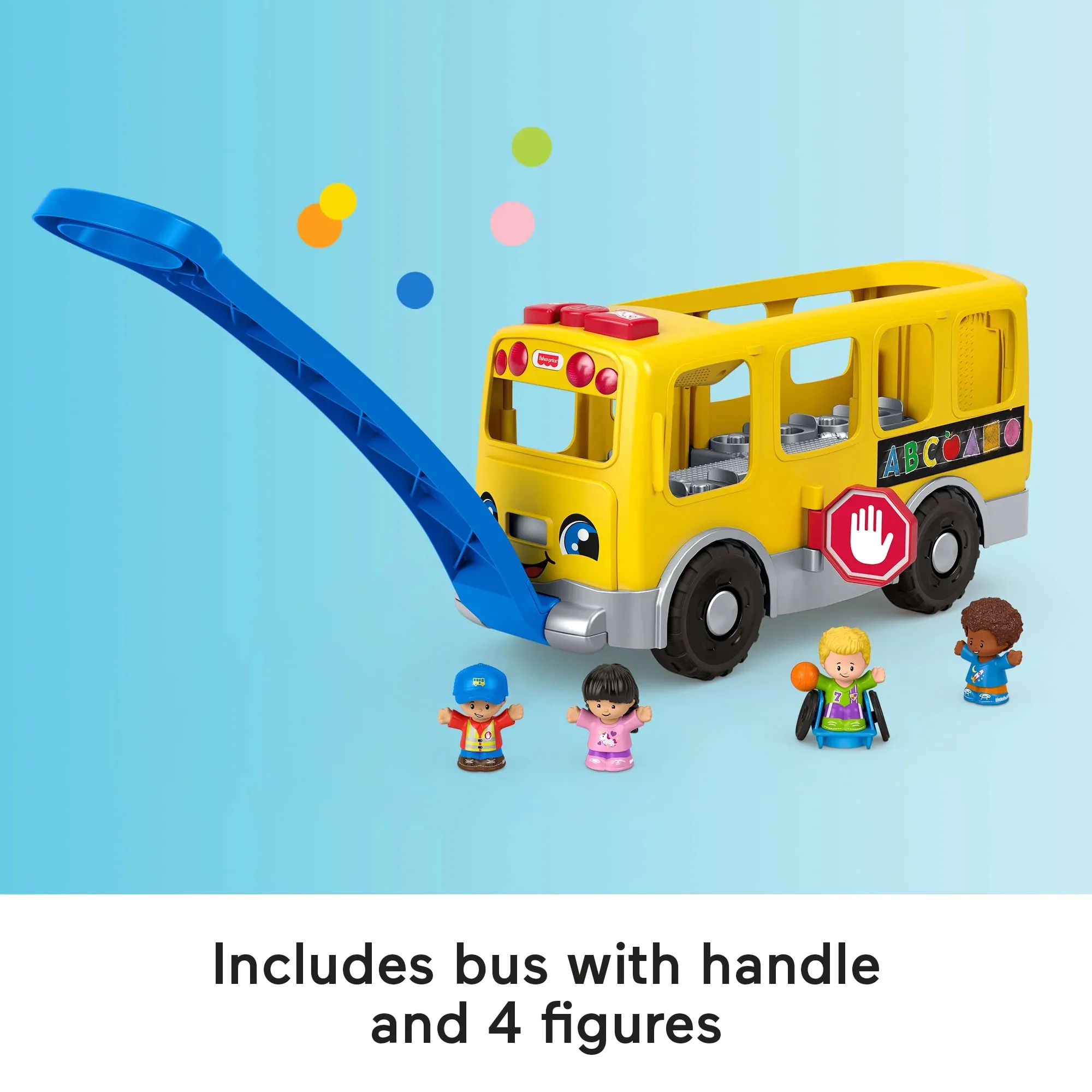 fisher price little people big yellow school bus musical learning toy for toddlers 1 5 years old