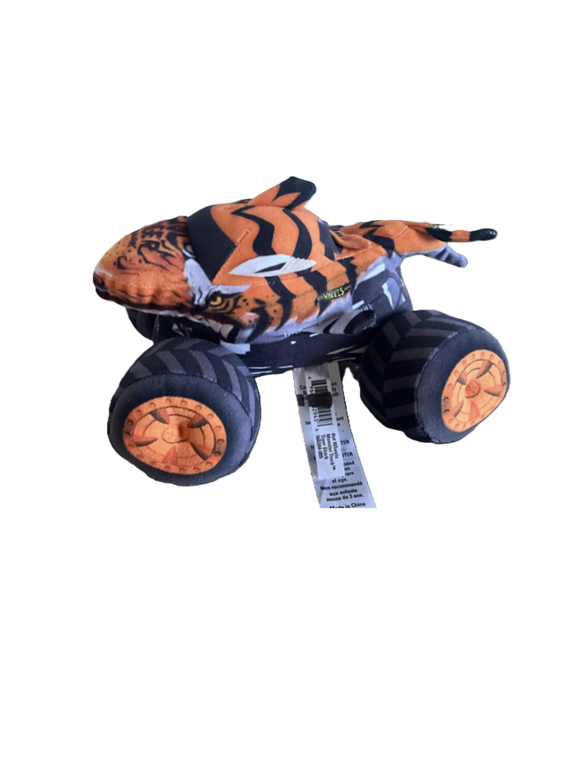 Hot Wheels Monster Truck, Tiger Shark, Car Plush 7"