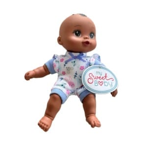 my sweet love mini soft body cuddle doll, deep tan