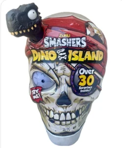 T-Rex Zuru Smashers Dino Island Giant Pirate Skull 30 Surprises Dinosaurs Slime