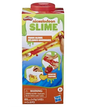 play doh nickelodeon slime brand compound foodie blends strawberry banana