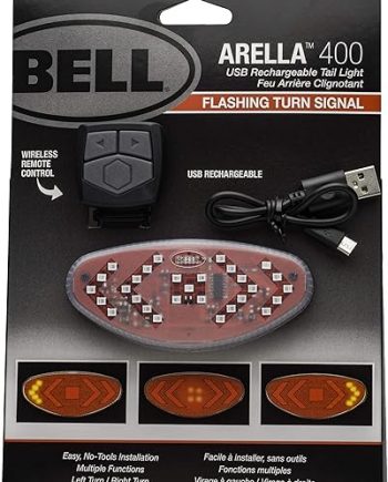 arella 400 wireless turn signal bicycle tail light