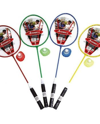 badminton racquet set by atomica, badminton raquet, set of 4