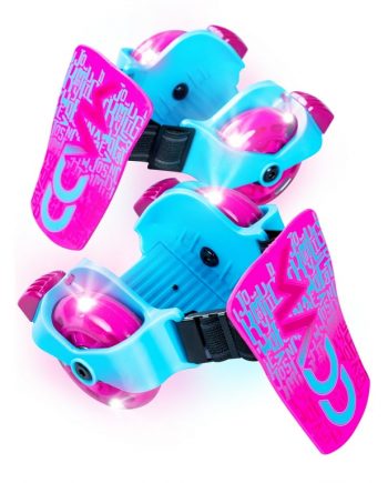 madd gear light up rollers heel skates led wheels adjustable to fit most shoe sizes kids ages 6+