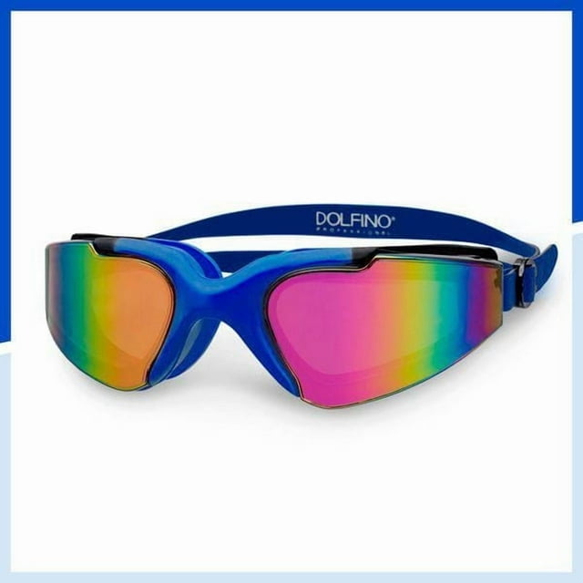 dolfino pro edge youth watersport swim goggle blue / black dolfino pro edge youth watersport swim goggle blue / black