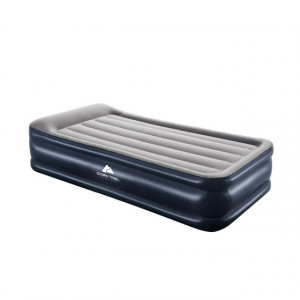 Home Ozark Trail Flocked Twin Airbed with Built-In Pump