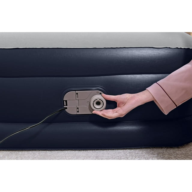 ozark trail flocked twin airbed with built in pump ozark trail flocked twin airbed with built in pump