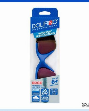 dolfino pro edge youth watersport swim goggle blue / black