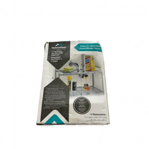 maison kleen 2 tier under the sink shelf organizer