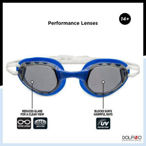 dolfino pro pacesetter adult swim goggle blue