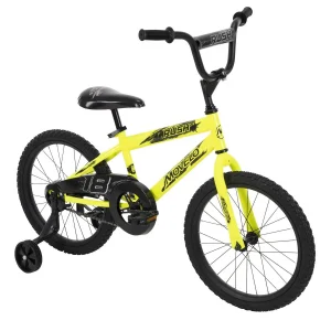 movelo rush 18” boys bike, yellow