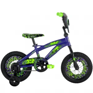 huffy 14 inch marvel hulk boys’ bike with training wheels, indigo