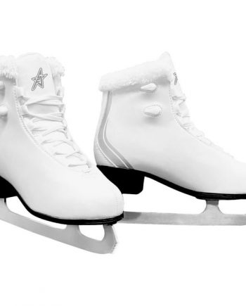 fs figure skates with fur collar white senior sizes 6 9