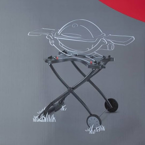 weber 6557 q portable cart for q1000 & 2000 series grills