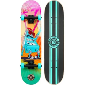 Home Madd Gear 31 x 7 Inch Double Kicktail Beginner Complete Skateboard with Maple Deck